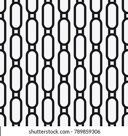 Vector seamless pattern. Modern stylish texture. Repeating geometric tiles with abstract grid of ovals.