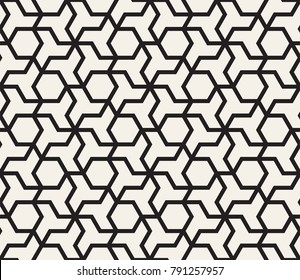 Vector seamless pattern. Modern stylish abstract texture. Repeating geometric tiles from striped elements
