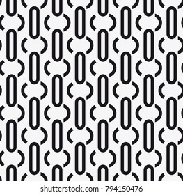 Vector seamless pattern. Modern stylish texture. Repeating geometric tiles with abstract grid of ovals.