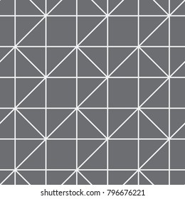 Vector seamless pattern. Modern stylish texture. Repeating geometric tiles with a grid of squares.