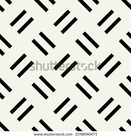 Vector seamless pattern. Modern stylish texture. Repeating geometric tiles with thin linear squares grid. Filled double rectangles.