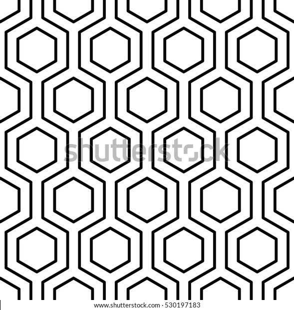 ベクターシームレスなパターン モダンでスタイリッシュなテクスチャー 六角形のタイルを持つ繰り返し幾何学模様 のベクター画像素材 ロイヤリティフリー
