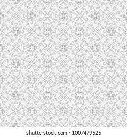 Vector seamless pattern. Modern texture. Repetition of geometric elements. Monochrome. Wallpaper for print. Vector illustration.