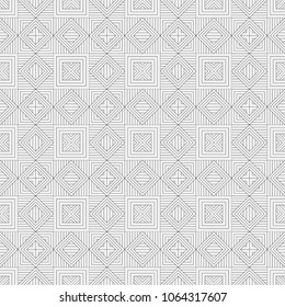 Vector seamless pattern. Modern texture. Repetition of geometric elements. Monochrome. Wallpaper for print. Vector illustration.