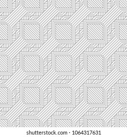 Vector seamless pattern. Modern texture. Repetition of geometric elements. Monochrome. Wallpaper for print. Vector illustration.