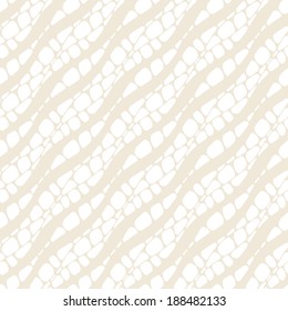 Vector seamless pattern. Modern texture. Repeating abstract background with diagonal waves. Groups of spots. Subtle repeating backdrop