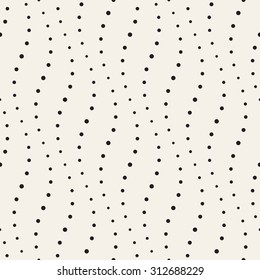 Vector seamless pattern. Modern texture. Repeating abstract background with circles. Graphic stripes with wavy dotted stripes.
