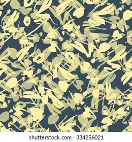 Vector seamless pattern. Modern texture with hand drawn splashes. Stylish and colorful Texture.