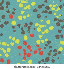 Vector seamless pattern. Modern texture with hand drawn circles. Stylish and colorful Texture.