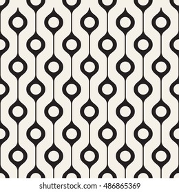 Vector seamless pattern. Modern texture. Repeating abstract background with garlands.