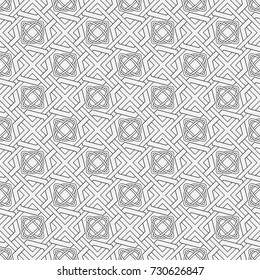Vector seamless pattern. Modern texture. Repetition of geometric elements. Monochrome. Wallpaper for print. Vector illustration.