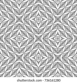 Vector seamless pattern. Modern texture. Repetition of geometric elements. Monochrome. Wallpaper for print. Vector illustration.