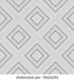 Vector seamless pattern. Modern texture. Repetition of geometric elements. Monochrome. Wallpaper for print. Vector illustration.