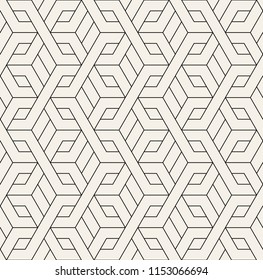 Vector seamless pattern. Modern thin texture. Repeating geometric background with linear grid.