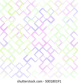 Vector seamless pattern. Modern trendy texture with chaotically repeating texture. Random chaotic mosaic. 