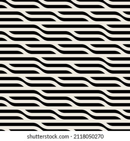 Vector seamless pattern. Modern zigzag texture. Repeating geometric background with bold rounded zigzag.