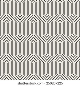 Vector seamless pattern. Modern zigzag texture. Repeating geometric background with linear grid