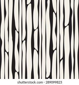 Vector seamless pattern. Monochrome abstract background. Modern striped texture. Hand drawn stylish design.