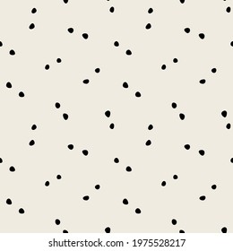 Vector seamless pattern. Monochrome organic shapes. Stylish wormy print. Abstract natural texture. Hand drawn abstract background. Can be used as swatch for illustrator. 