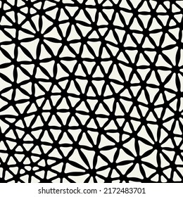 Vector seamless pattern. Monochrome organic shapes. Stylish structure of natural spots. Hand-drawn abstract background. Can be used as swatch. Spotty monochrome print.