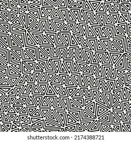 Vector seamless pattern. Monochrome organic shapes. Stylish structure of natural spots. Hand-drawn abstract background. Can be used as swatch. Spotty monochrome print.