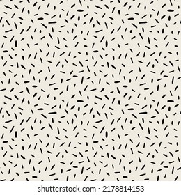 Vector seamless pattern. Monochrome organic shapes. Stylish structure of natural spots. Hand-drawn abstract background. Can be used as a swatch. Spotty monochrome print.