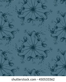Vector seamless pattern with monstera leaves. Monochrome tropical background with hawaiian palm print. Repeating pattern with tropical leaves.
