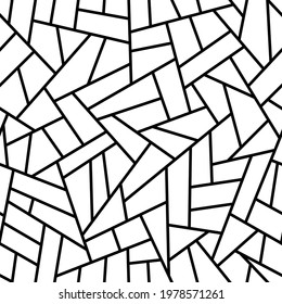 Vector seamless pattern in mosaic style. Simple design for wrapping paper, stationery, wallpaper, textile.