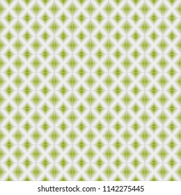 Vector seamless pattern mosaic texture of bathroom tiles. Realistic 3d abstract background with horizontal green colors square in Arabic or oriental style 