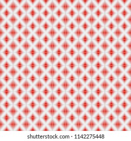 Vector seamless pattern mosaic texture of bathroom tiles. Realistic 3d abstract background with horizontal red colors square in Arabic or oriental style 