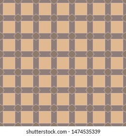 Vector seamless pattern of mozaic. Moroccan-inspired tiles