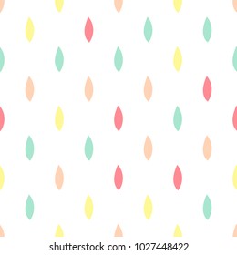 Vector seamless pattern of multicolored abstract leaves