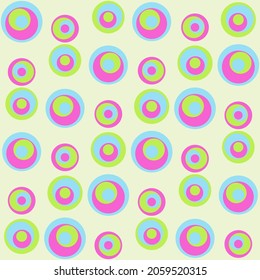 vector seamless pattern multicolored circles background