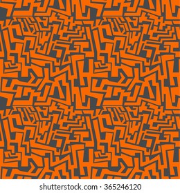 Vector seamless pattern with multi-colored geometric shapes of irregular shape.