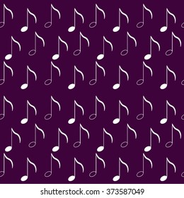 Vector seamless pattern - musical notes for your design