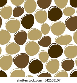 vector seamless pattern offset with pebbles
