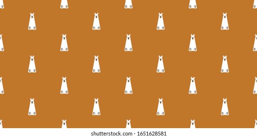 Vector seamless pattern on a colored background. Pattern with cute polar bears. Seamless texture for children's items and interiors