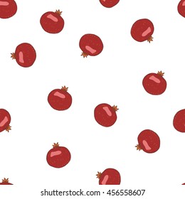 Vector seamless pattern on a white background. Garnet