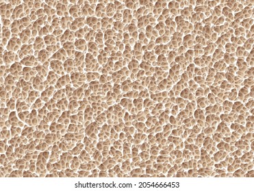 Vector seamless pattern of organic texture similar to sponge, tuff or coral