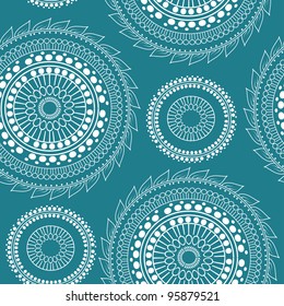 vector seamless pattern in  in orient style
