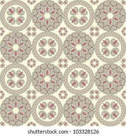 vector seamless pattern, oriental style, can be used as background, wrapping paper or wallpaper