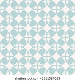 Vetor padrão sem emenda no estilo oriental. Ornamento elegante azul e branco. Fundo abstrato com silhuetas florais, grade, rede. Luxo design repetitivo para decoração, papel de parede, impressão, têxtil