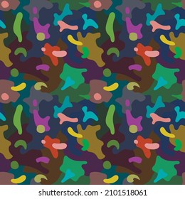 Vector seamless pattern. An ornament with an abstract background. Design print for textile, fabric, wallpaper, background.