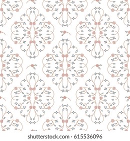  Vector seamless pattern  ornament. Ornamental  tracery. Ornate illustration for wallpaper.