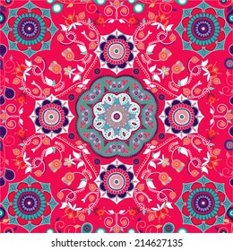 Vector seamless pattern, ornamental background