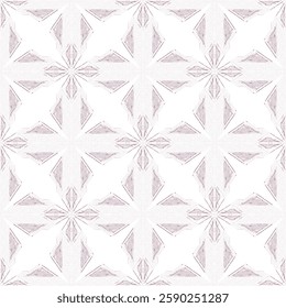 Vector seamless pattern with ornamental snowflakes. Simple Violet texture background pattern for Winter pattern. Textile rapport.