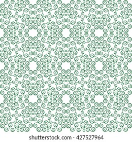Vector seamless pattern. Ornamental pattern of the stylish lines and curls. 