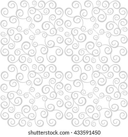 Vector seamless pattern. Ornamental pattern of the stylish lines and curls.