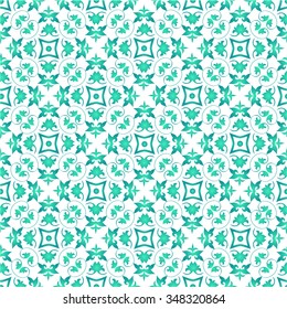 Vector seamless pattern.  Ornate floral decor for wallpaper. Endless texture. Outline pattern fill.