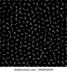 Vector seamless pattern with painted letters of the alphabet.